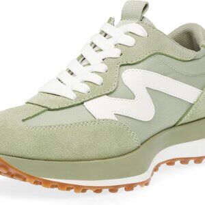 Modern Sage Campo Sneakers for Women - Lace-Up with Wide Tread Support, Size 7.5